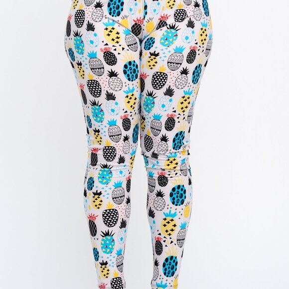 Plus Size Women's 4-Pack Multi-Pack of Randomly Assorted Fashion Lounge Leggings - Picture 6 of 16